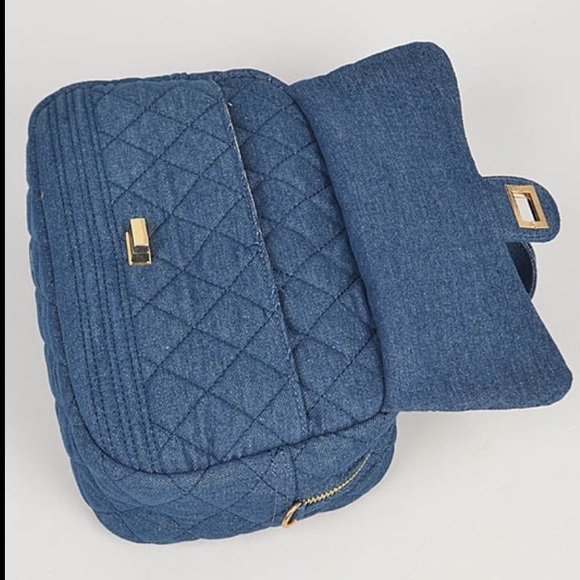 $18 start❤️NEW ARRIVAL Quilted denim bag - Picture 5 of 8